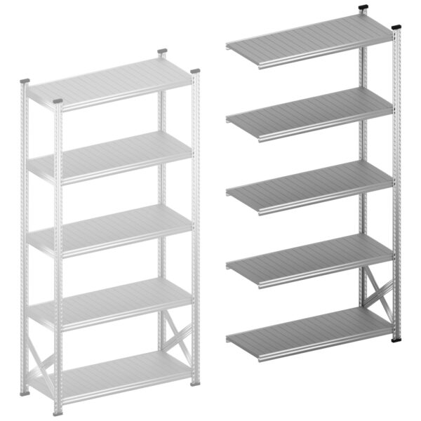 Stellingkast legbordstelling Aanbouwset 1200 mm H2500 x D500 S1 geschikt voor werkplaats