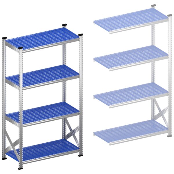 Stellingkast legbordstelling Startset 1050 mm H1972 x D500 blauw