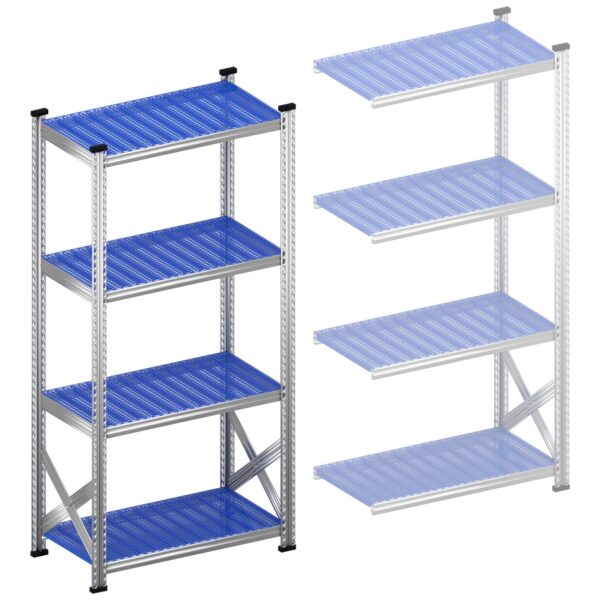 Stellingkast legbordstelling Startset 900 mm H1972 x D500 blauw