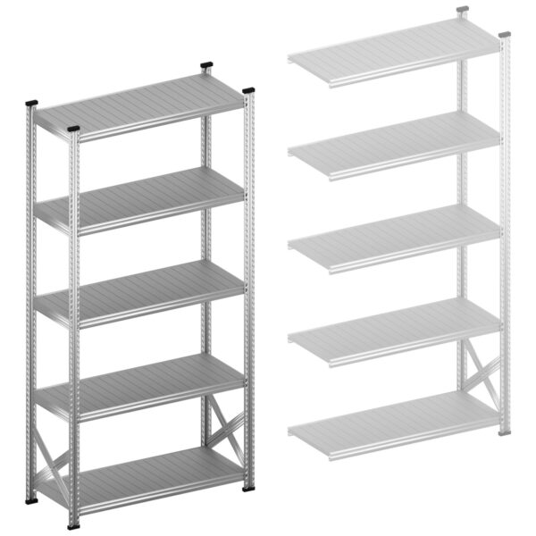 Stellingkast legbordstelling Startset 1200 mm H2500 x D500 S1 geschikt voor werkplaats