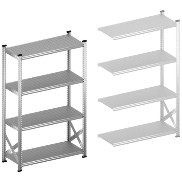 Stellingkast legbordstelling verzinkt Startset 1200 mm H1972 x D500 S1 geschikt voor winkelinrichting