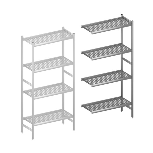 Fermostock legbordstelling HACCP aanbouwset 960 mm H2135 x D460 geschikt voor laboratorium