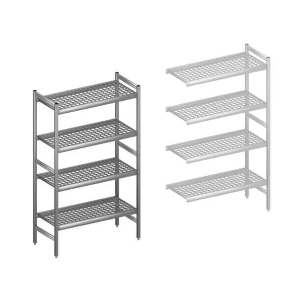 Fermostock legbordstelling HACCP startset 960 mm H1685 x D460 geschikt voor koelcel