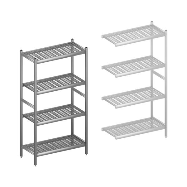 Fermostock legbordstelling HACCP startset 900 mm H1800 x D460 geschikt voor vriescel