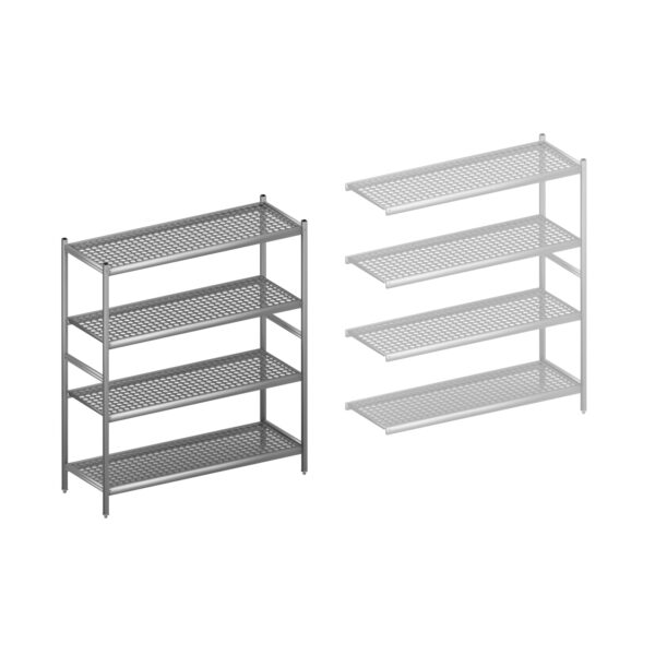 Fermostock legbordstelling HACCP startset 1500 mm H1800 x D560 geschikt voor apotheek