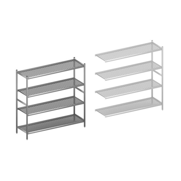 Fermostock legbordstelling HACCP startset 1740 mm H1800 x D560 geschikt voor apotheek