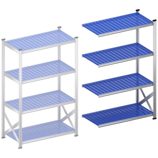 Stellingkast legbordstelling Aanbouwset 1200 mm H1972 x D600 winkelstelling met verstelbare legborden