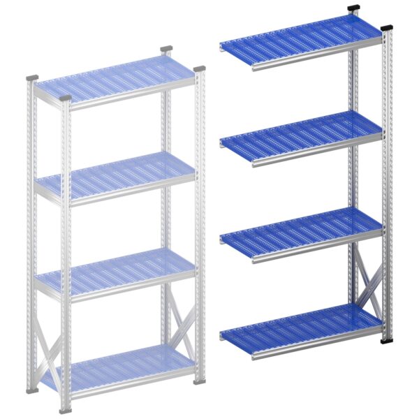 Stellingkast legbordstelling Aanbouwset 900 mm H1972 x D400 winkelstelling met verstelbare legborden