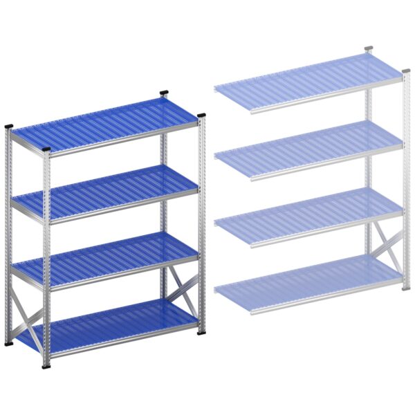 Stellingkast Legbordstelling Startset 1500 mm H1972 x D600 winkelstelling met verstelbare legborden