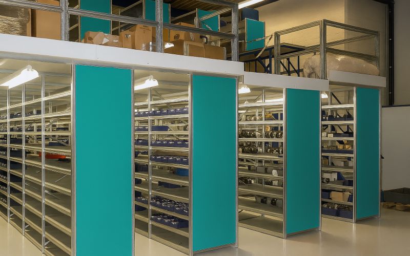 Legbordstelling met verdiepingsvloer meer opslagruimte Meer opslagruimte creëren met een legbordstelling met verdiepingsvloer.